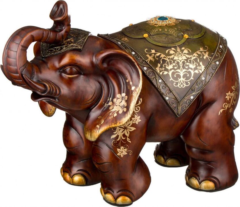 figurka słonia jako amulet szczęścia